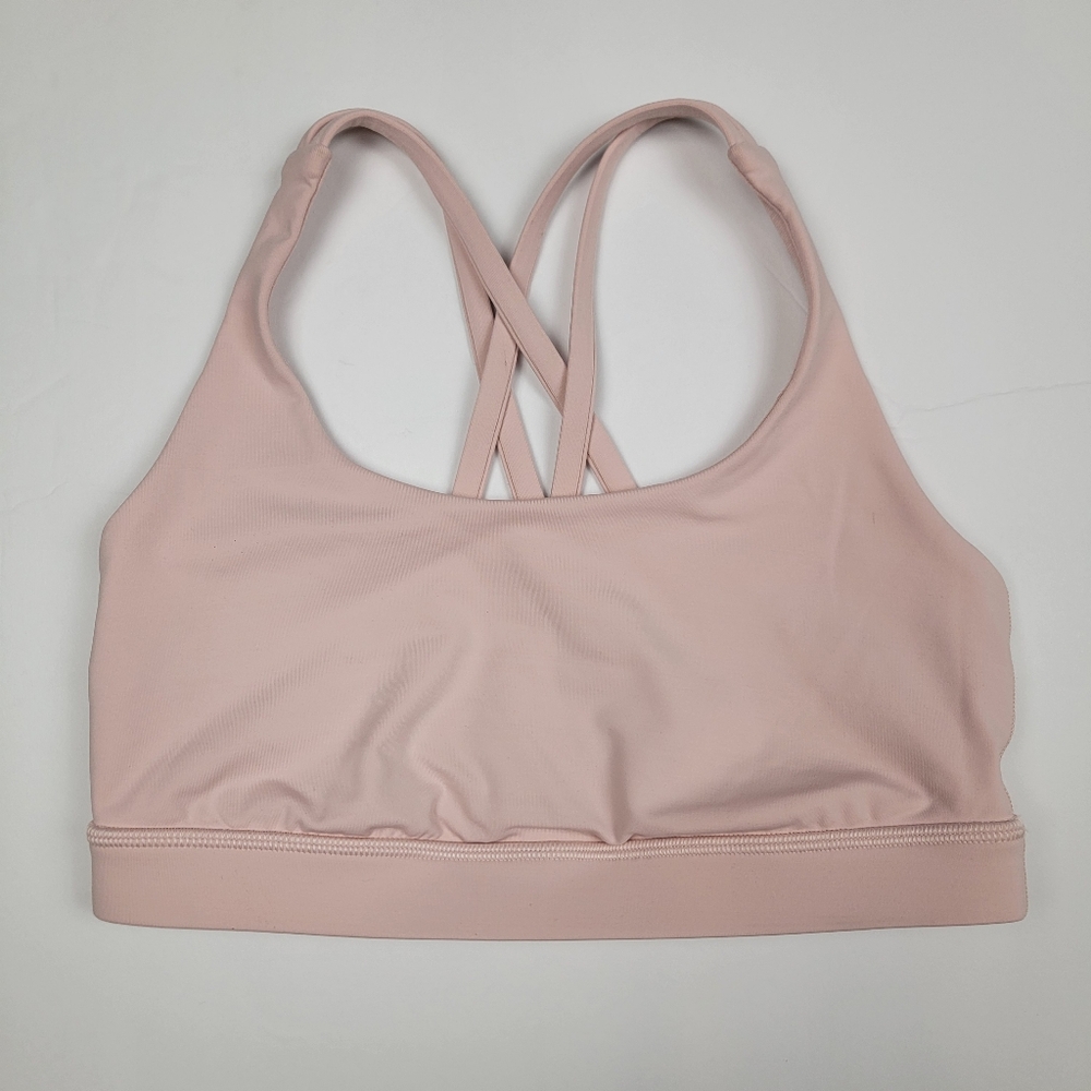 Lululemon Energy Bra - Light Pink Sports Bra Strappy Crossbody